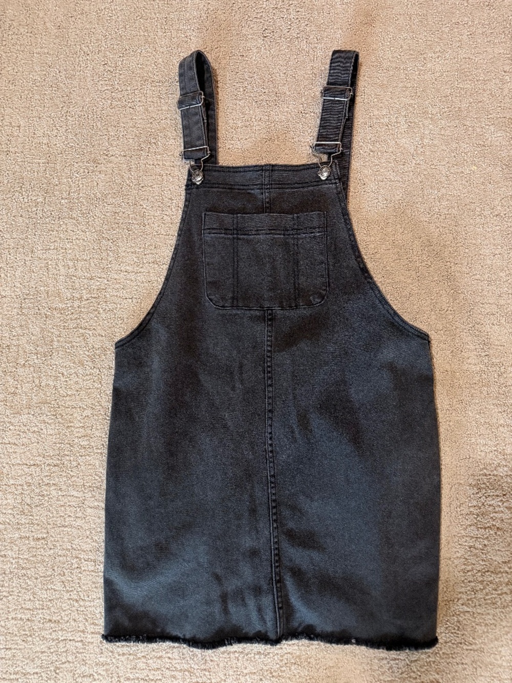 Wild Fable Black Denim Overall Dress | M